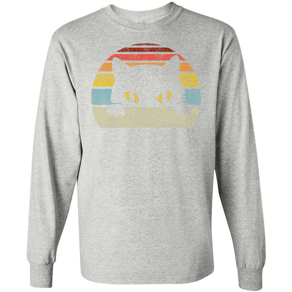 Long Sleeve T-Shirt - V9EE75MN - Ash - 7