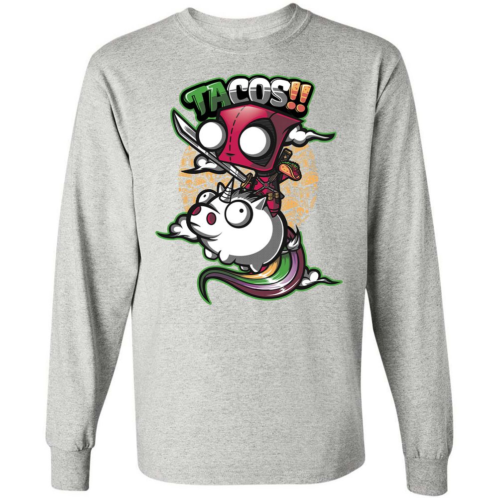 Long Sleeve T-Shirt - 1MUD555F - Ash - 7
