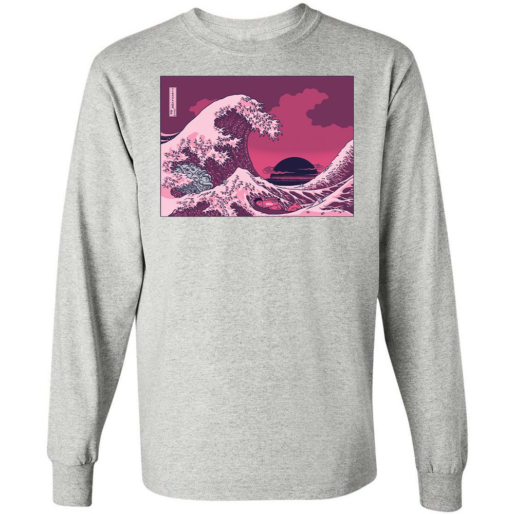 Long Sleeve T-Shirt - 4TNTMYQ7 - Ash - 7