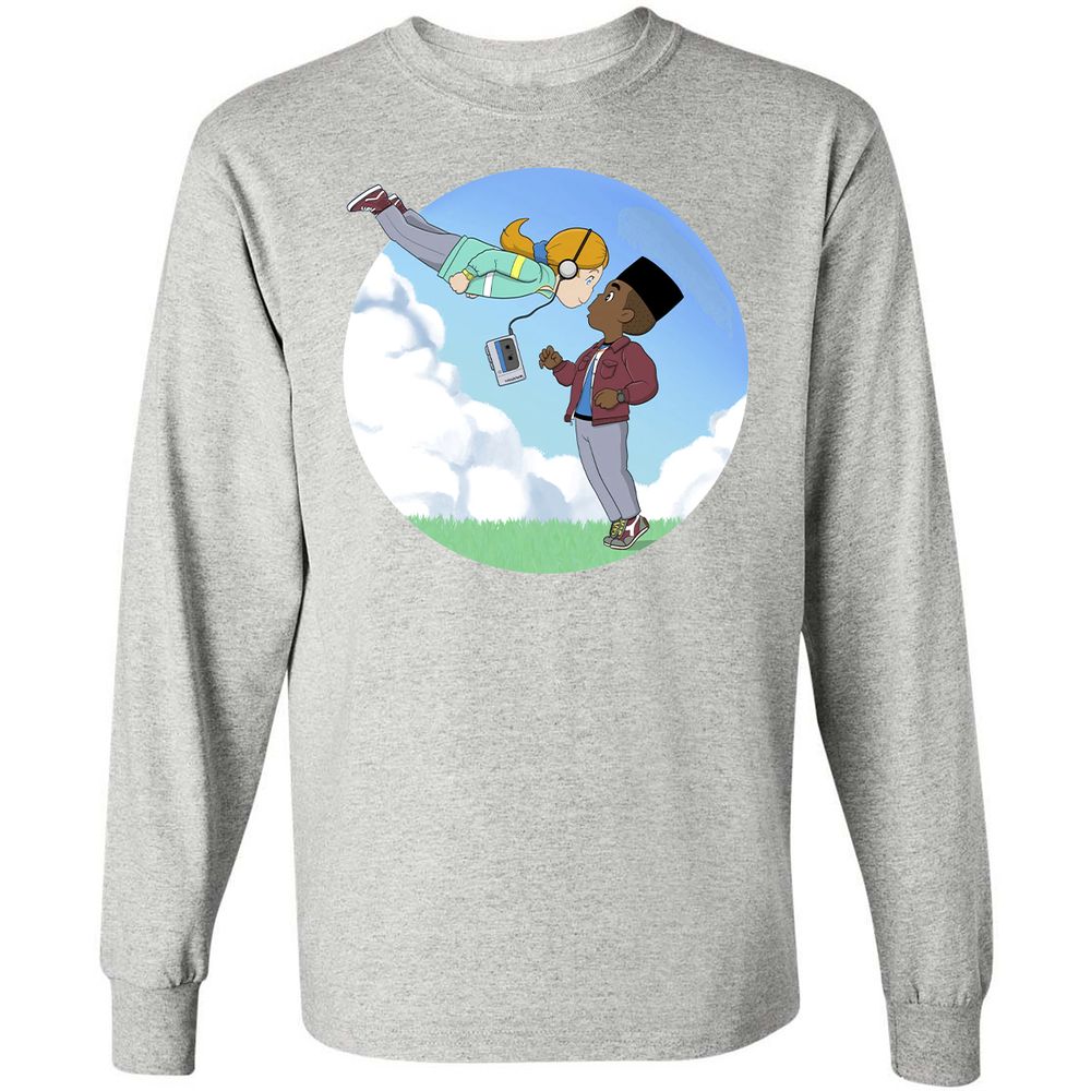 Long Sleeve T-Shirt - QJQ4YXAN - Ash - 7