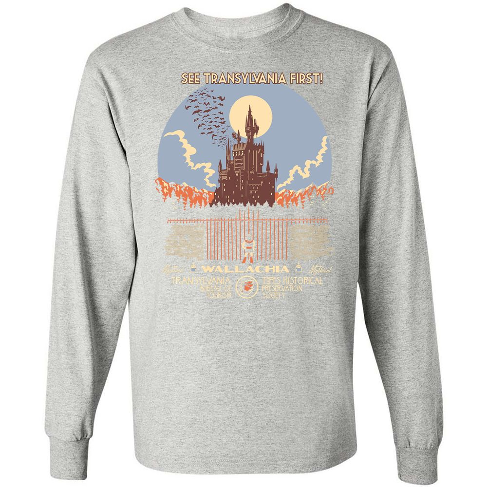 Long Sleeve T-Shirt - QWEKJ6XL - Ash - 7