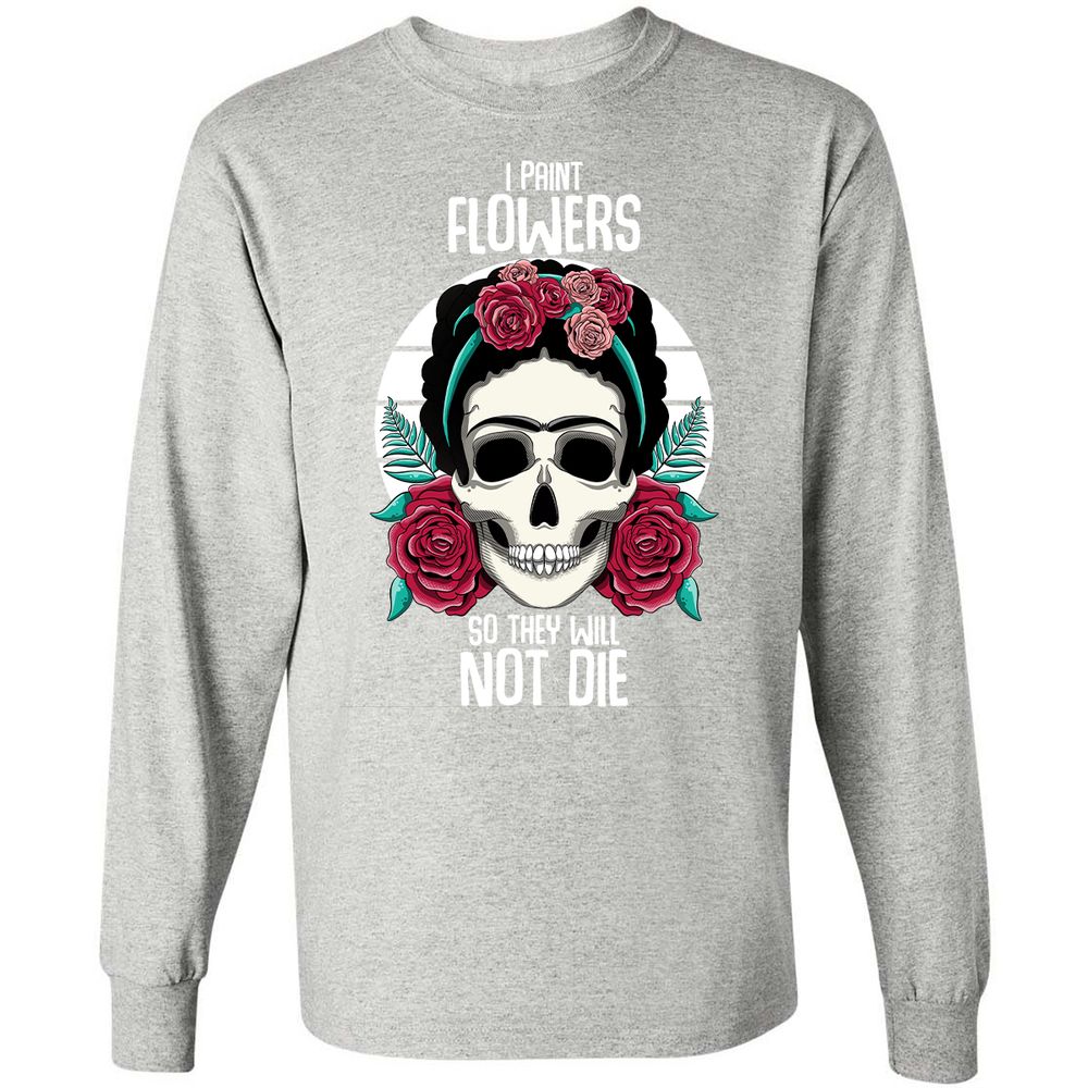 Long Sleeve T-Shirt - JRWSFB8E - Ash - 7