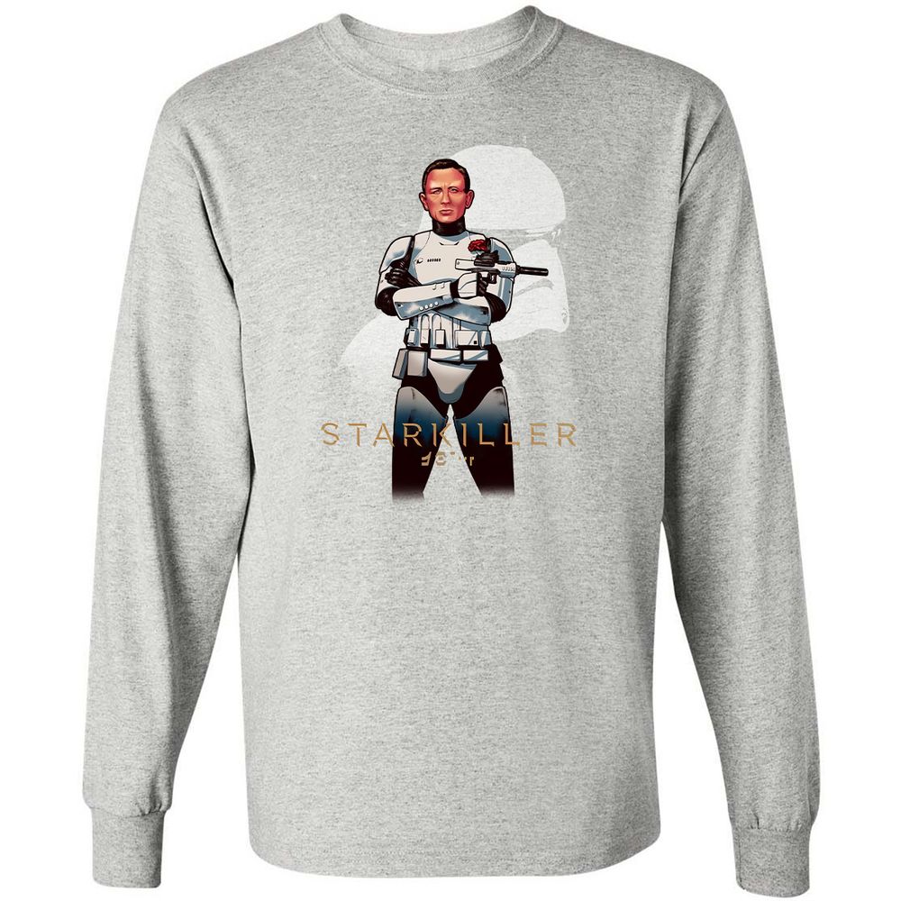 Long Sleeve T-Shirt - HF5DWHKP - Ash - 7