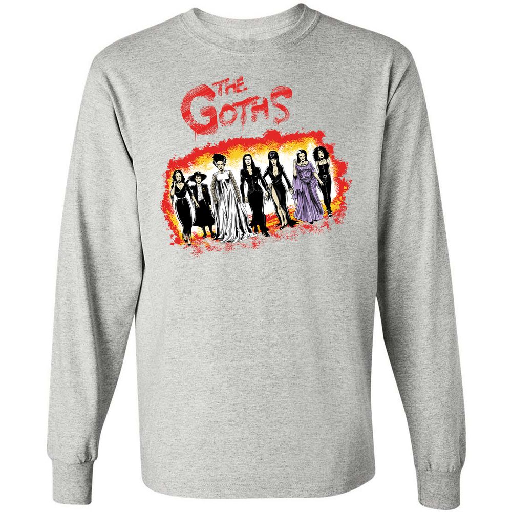 Long Sleeve T-Shirt - 96E5T8XY - Ash - 7