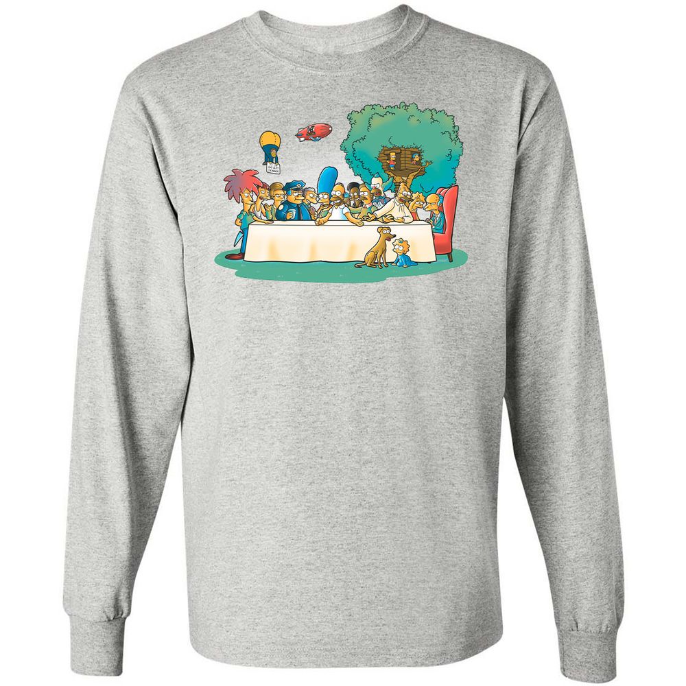 Long Sleeve T-Shirt - PMA55VB9 - Ash - 7