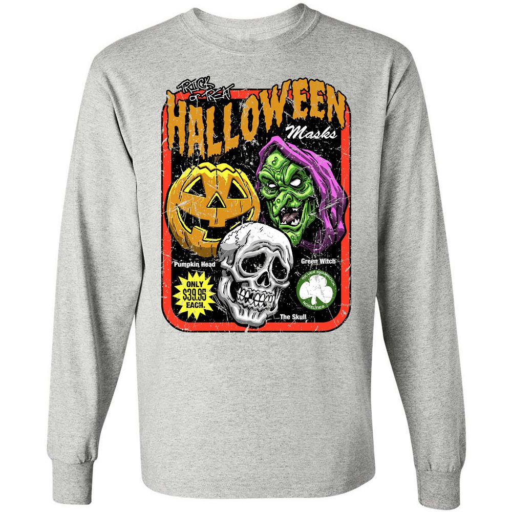 Long Sleeve T-Shirt - 7EPESJWQ - Ash - 7
