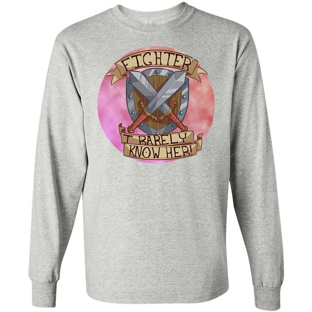 Long Sleeve T-Shirt - HF5ZFBT2 - Ash - 7