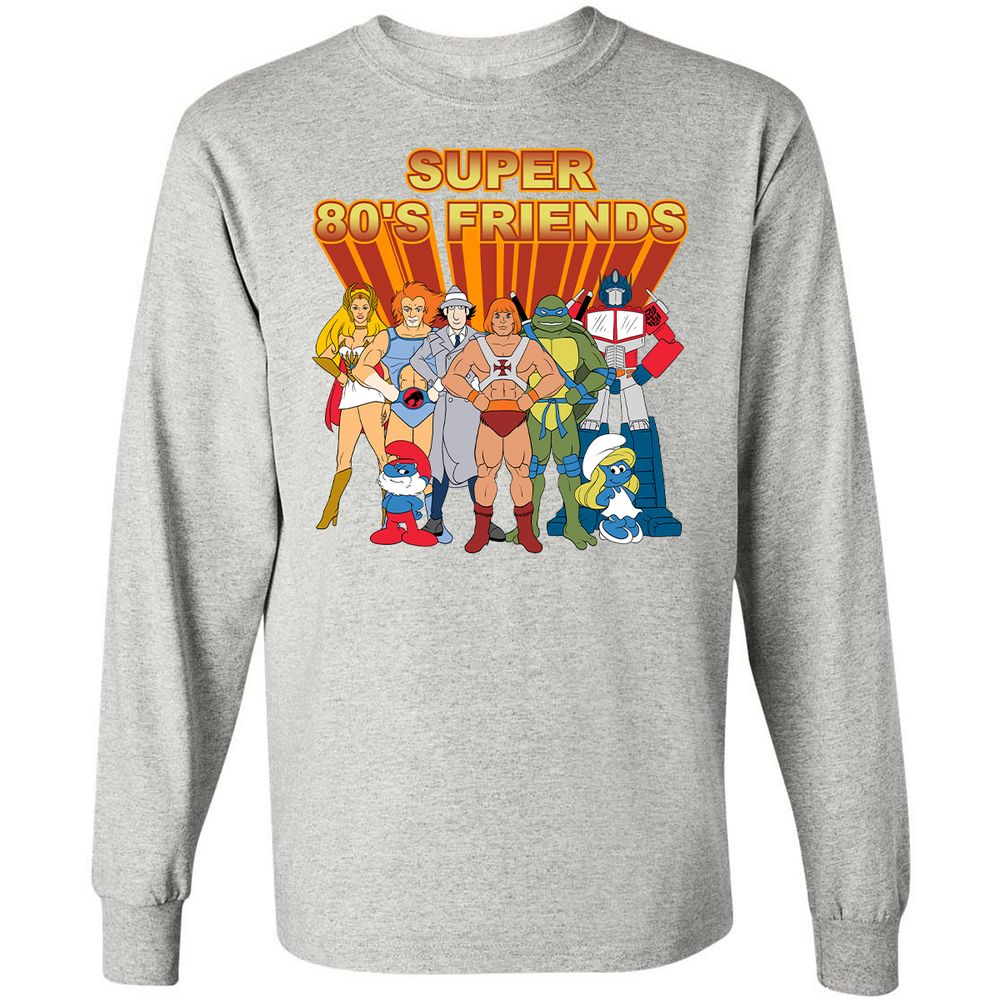 Long Sleeve T-Shirt - T5WBHCW4 - Ash - 7