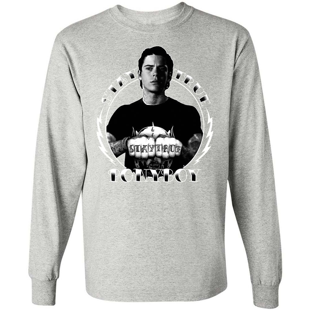 Long Sleeve T-Shirt - 9V922KX6 - Ash - 7
