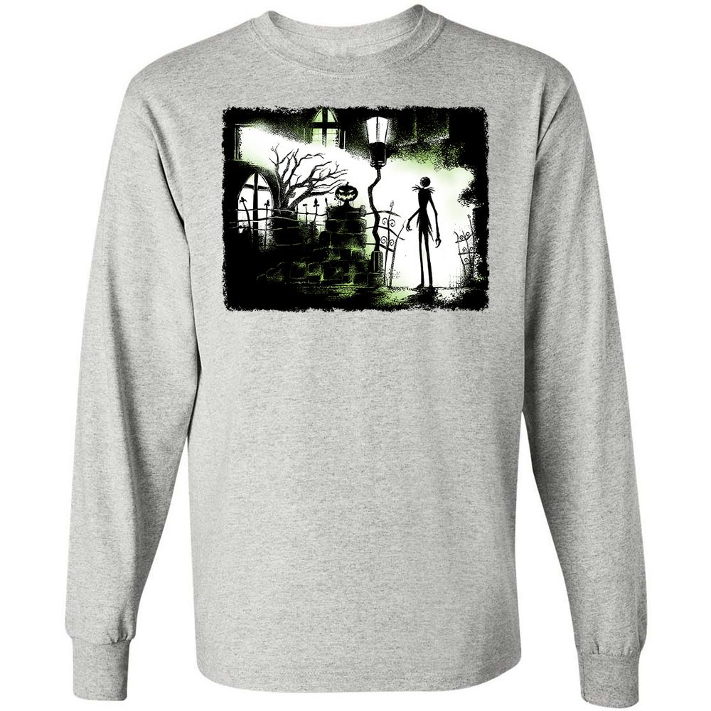 Long Sleeve T-Shirt - Black - Ash - 7