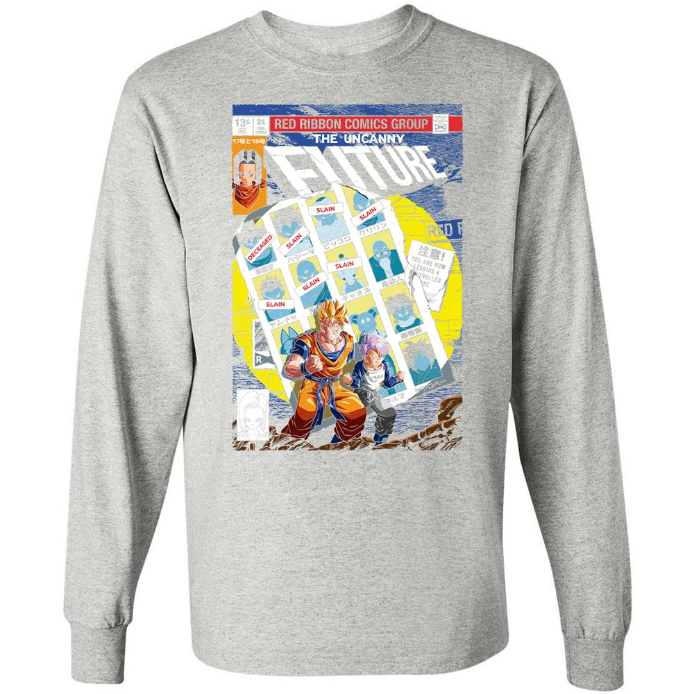 Long Sleeve T-Shirt - J5H899HU - Ash - 7