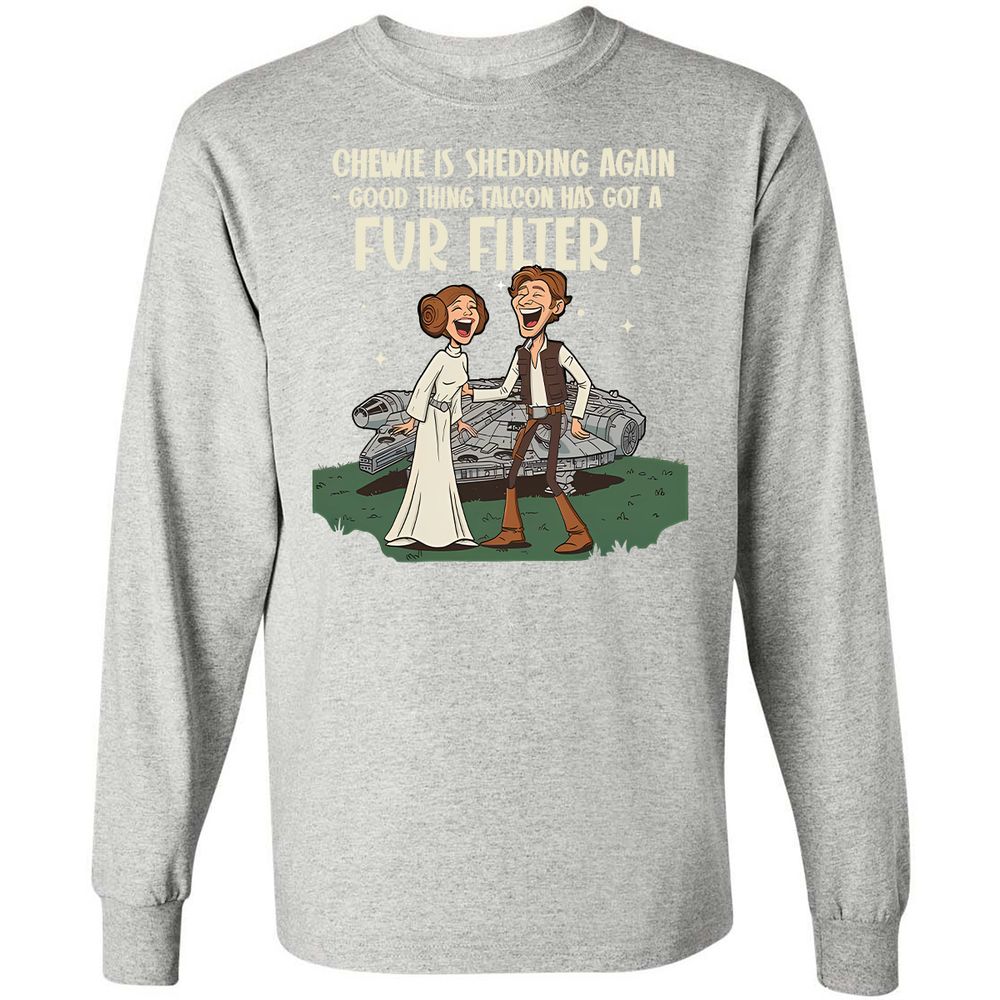 Long Sleeve T-Shirt - SHZEEP74 - Ash - 7