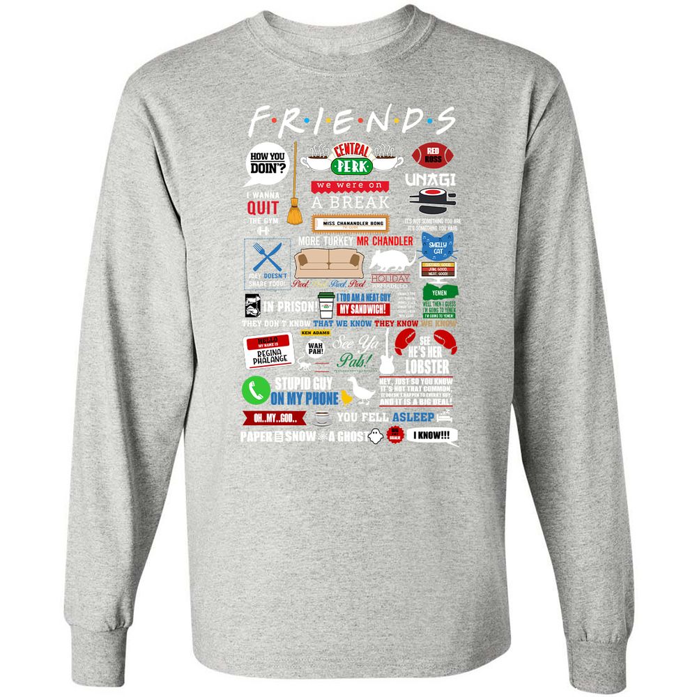 Long Sleeve T-Shirt - SZZQVDMZ - Ash - 7