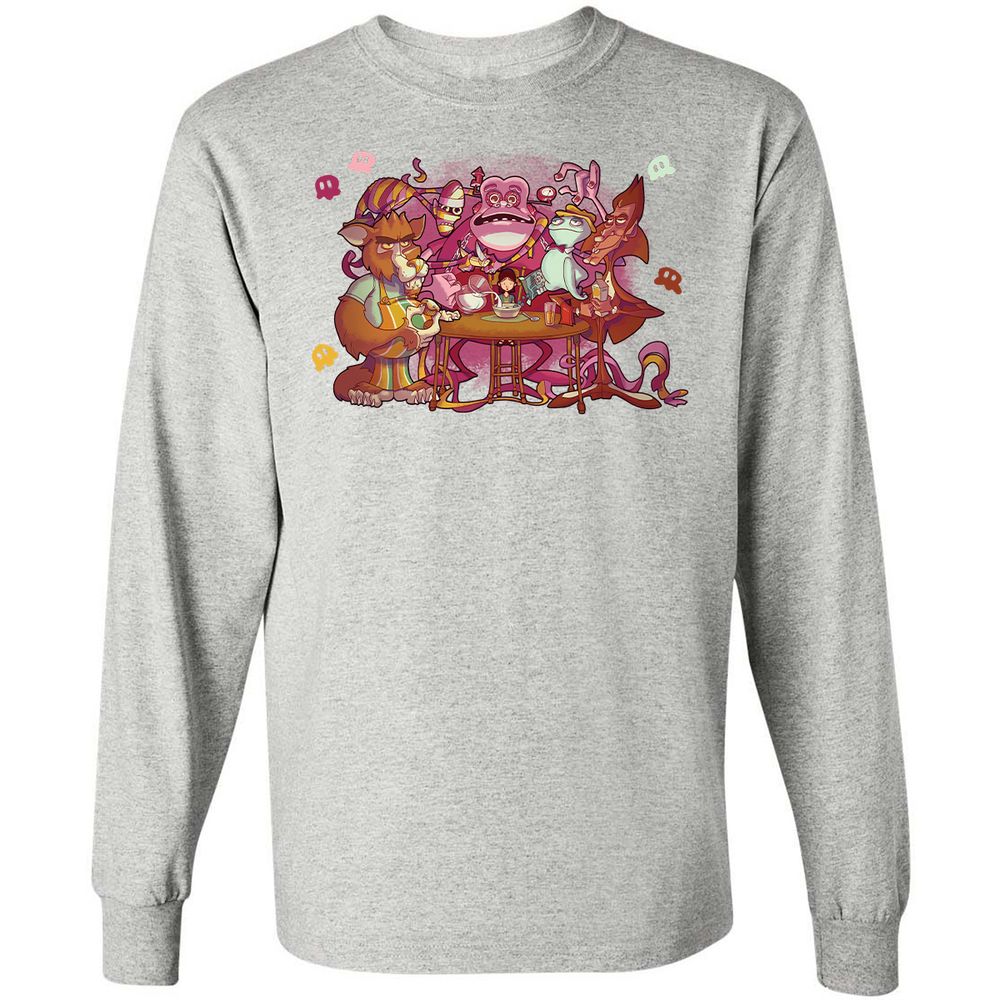 Long Sleeve T-Shirt - YX1ZZWXK - Ash - 7