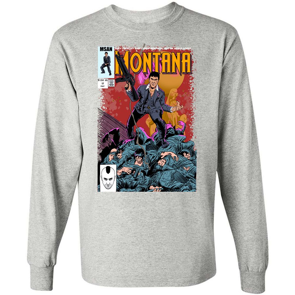 Long Sleeve T-Shirt - UDDM8AUX - Ash - 7