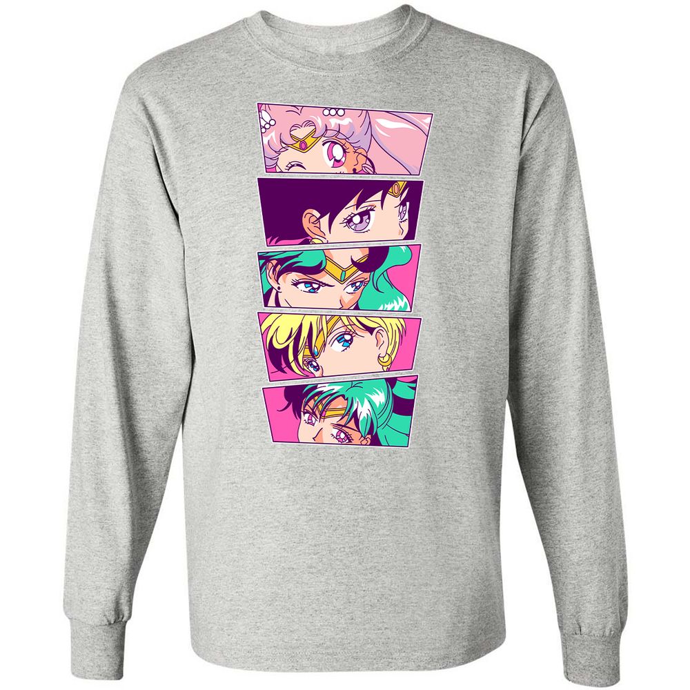 Long Sleeve T-Shirt - PW5NPGYV - Ash - 7