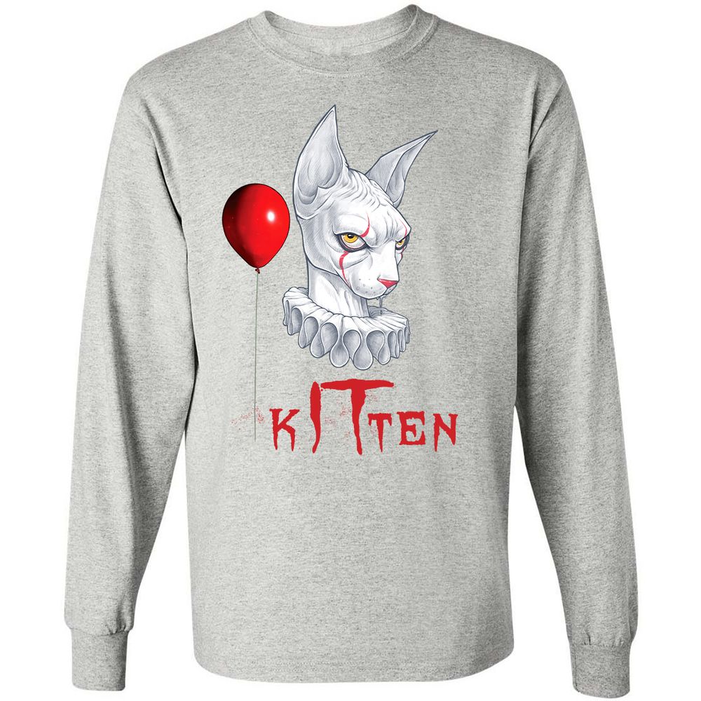 Long Sleeve T-Shirt - FJ2YSV8H - Ash - 7