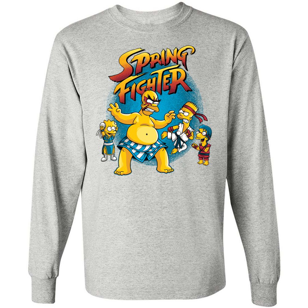 Long Sleeve T-Shirt - LXHBHMV4 - Ash - 7