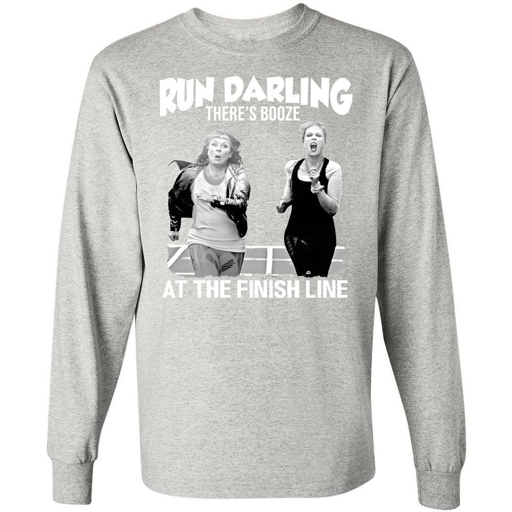 Run Darling Long Sleeve T-Shirt - Ash - 7