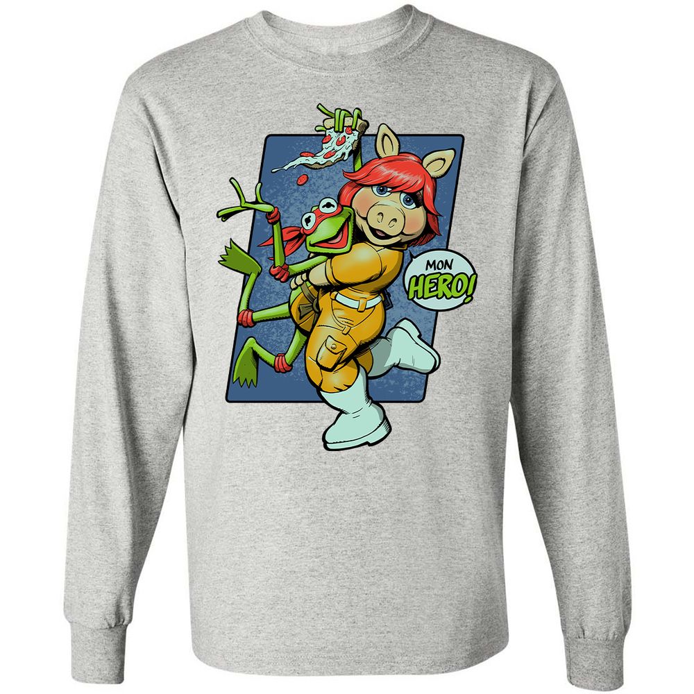 Long Sleeve T-Shirt - RSJXVDEK - Ash - 7