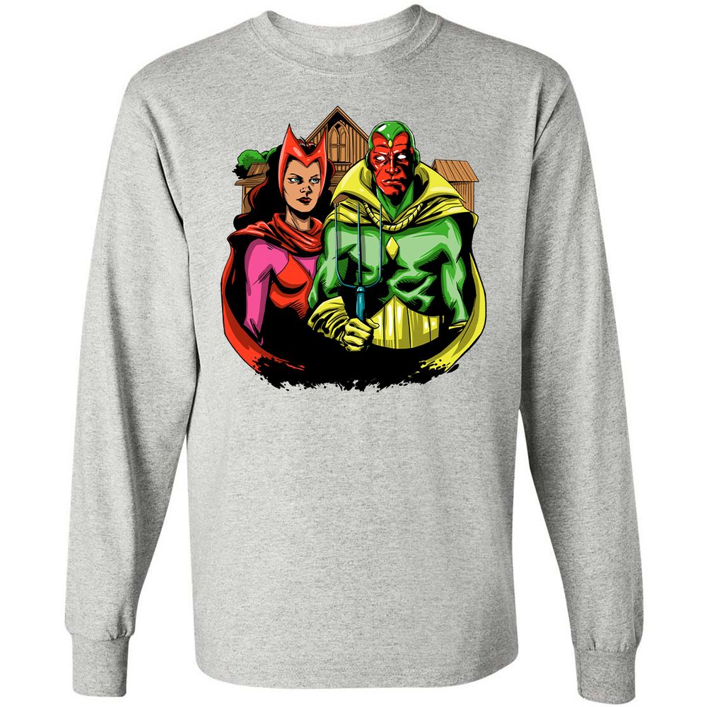 Long Sleeve T-Shirt - XSQTGYV9 - Ash - 7