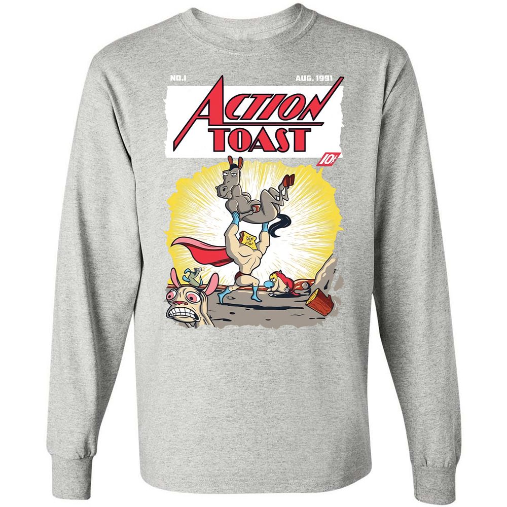 Long Sleeve T-Shirt - 69NGTHRT - Ash - 7