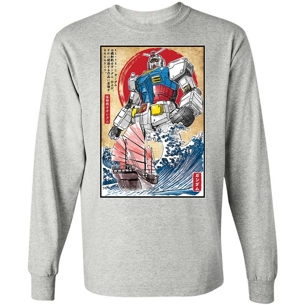 Long Sleeve T-Shirt - X5GTW9VY - Ash - 7