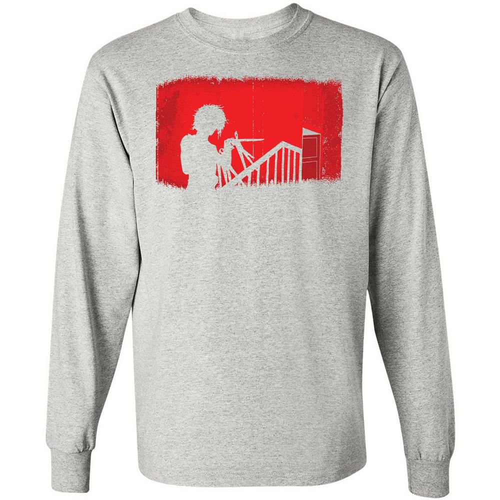 Long Sleeve T-Shirt - EERSAJDF - Ash - 7