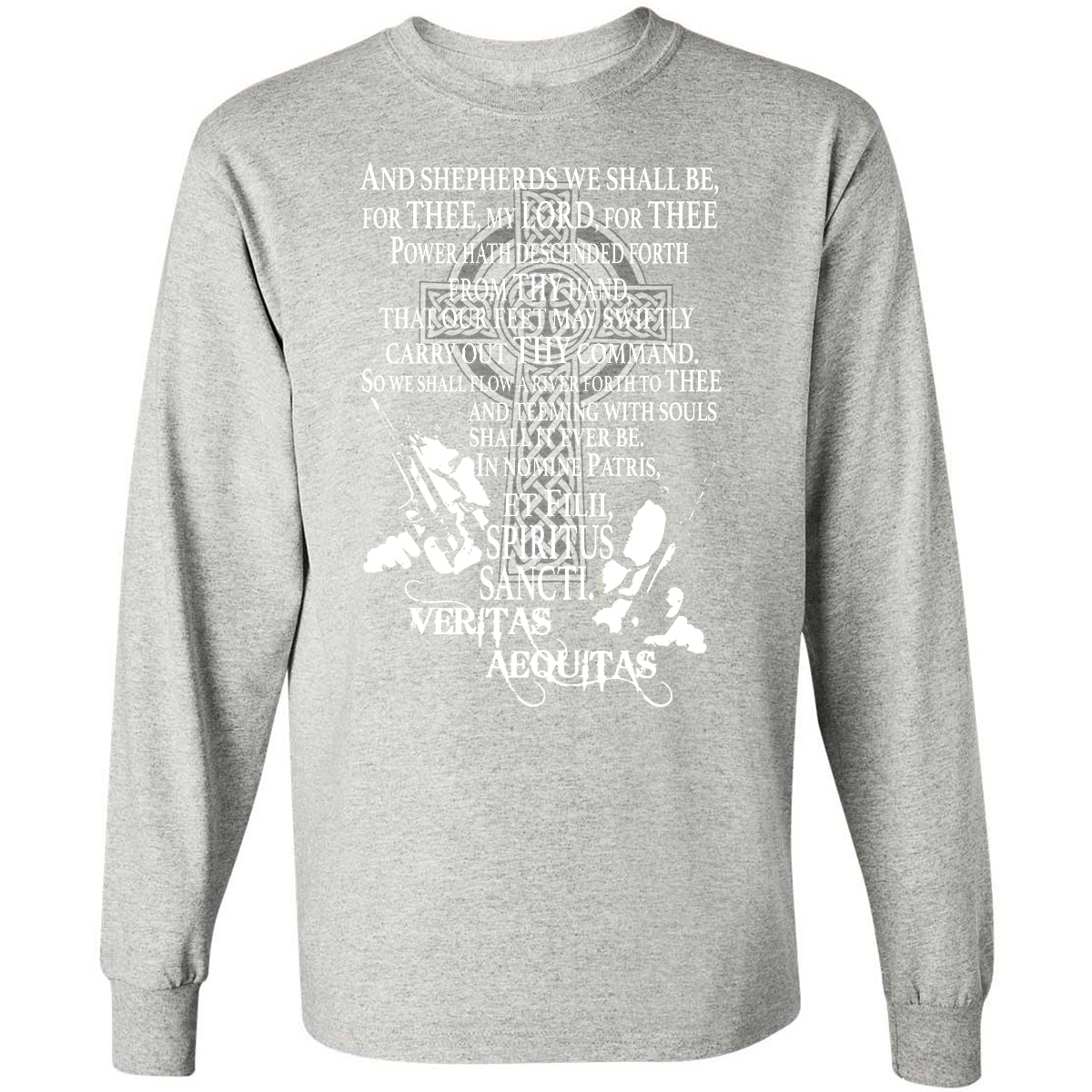 Long Sleeve T-Shirt - SJXGMF5N - Ash - 7