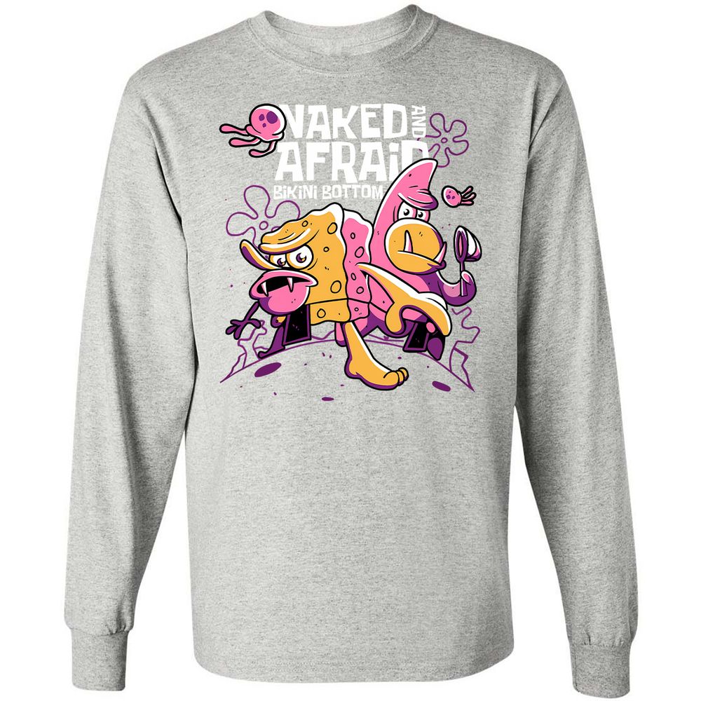 Long Sleeve T-Shirt - M2E8XS5R - Ash - 7