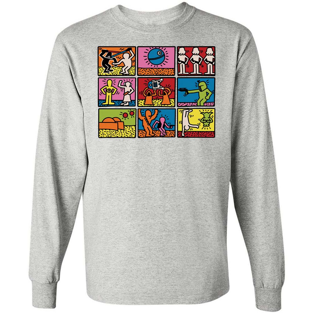 Long Sleeve T-Shirt - HAN7QM4A - Ash - 7