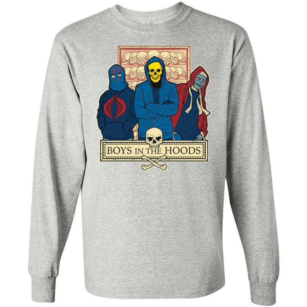 Long Sleeve T-Shirt - YPXUANAA - Ash - 7