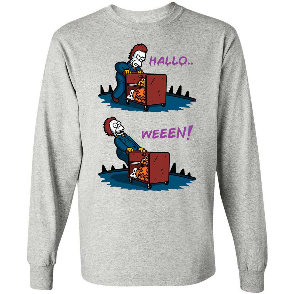 Long Sleeve T-Shirt - F7MVULQP - Ash - 7