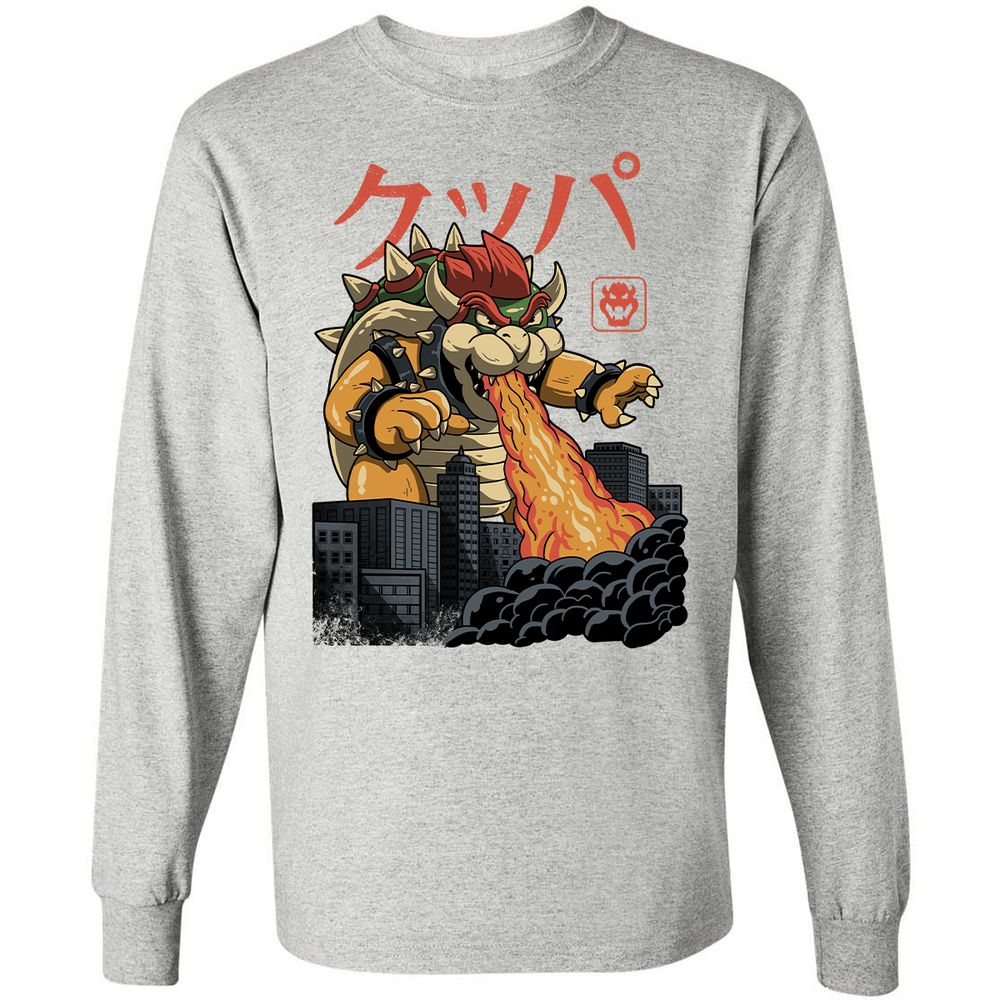 Long Sleeve T-Shirt - 99H2RZV3 - Ash - 7