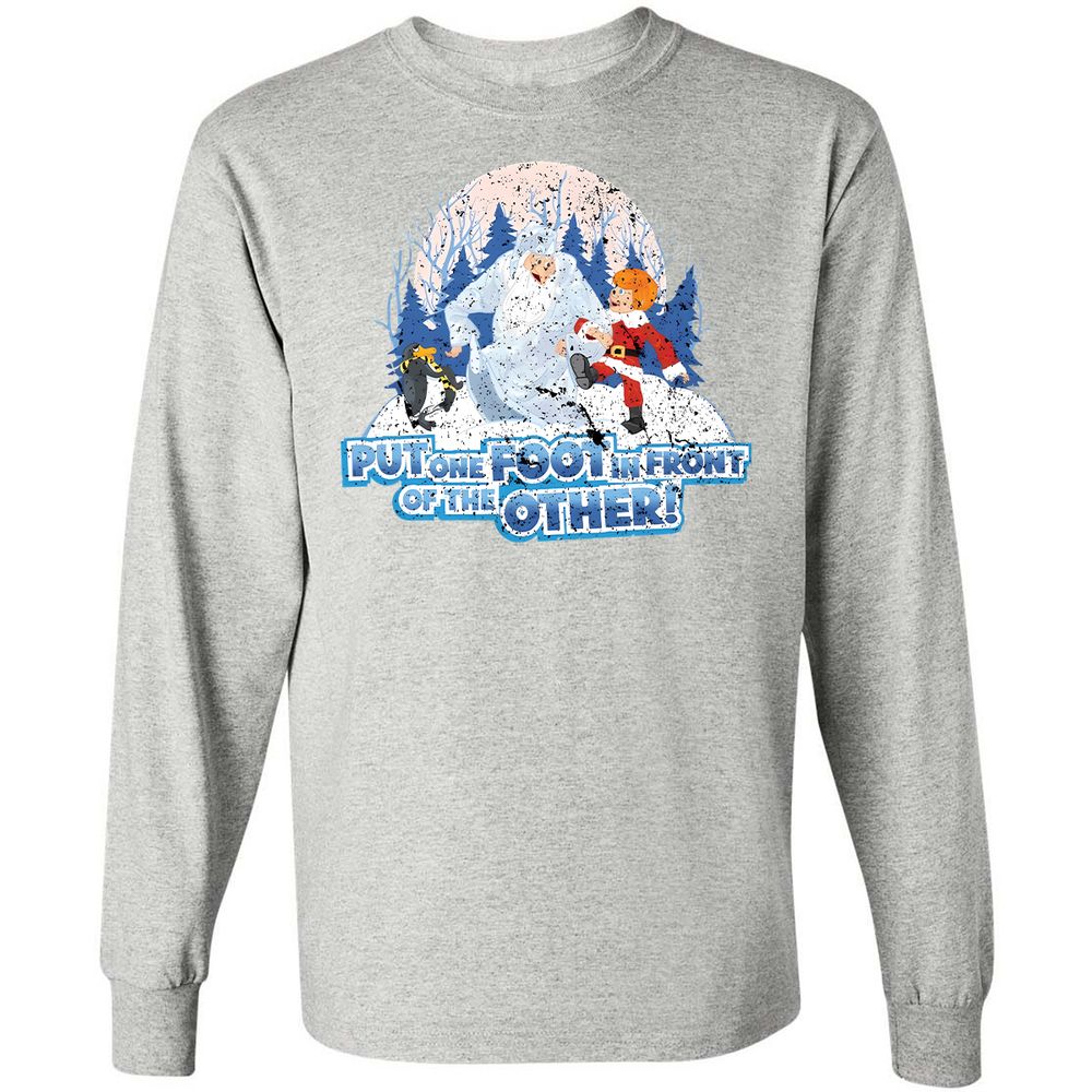 Long Sleeve T-Shirt - T162D9DQ - Ash - 7