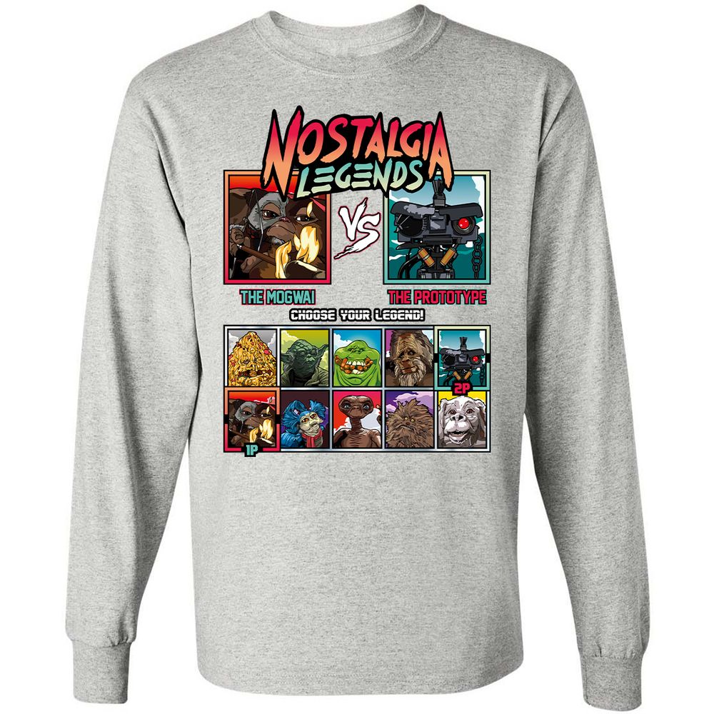 Long Sleeve T-Shirt - HZUFXN95 - Ash - 7