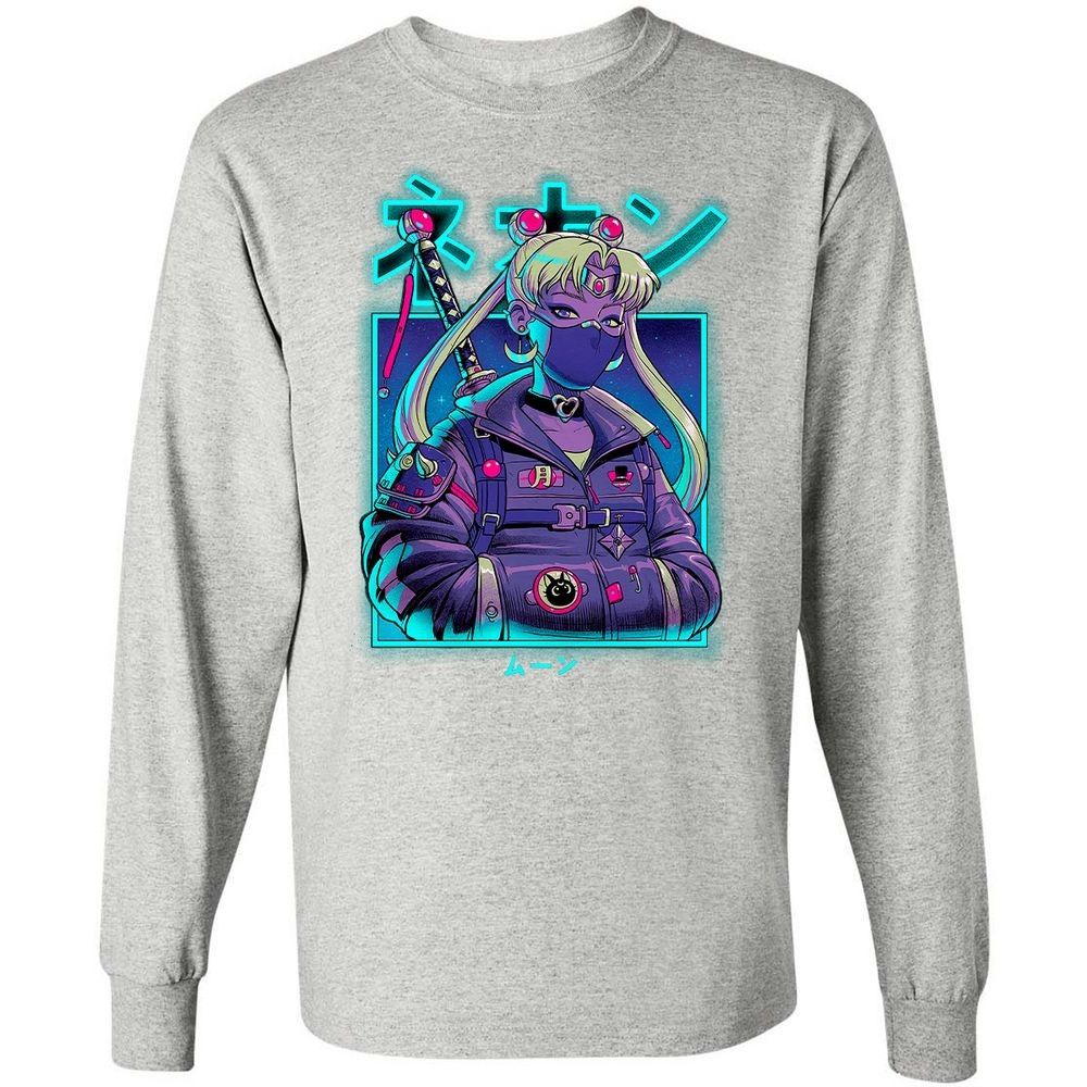 Long Sleeve T-Shirt - T4D45JHC - Ash - 7