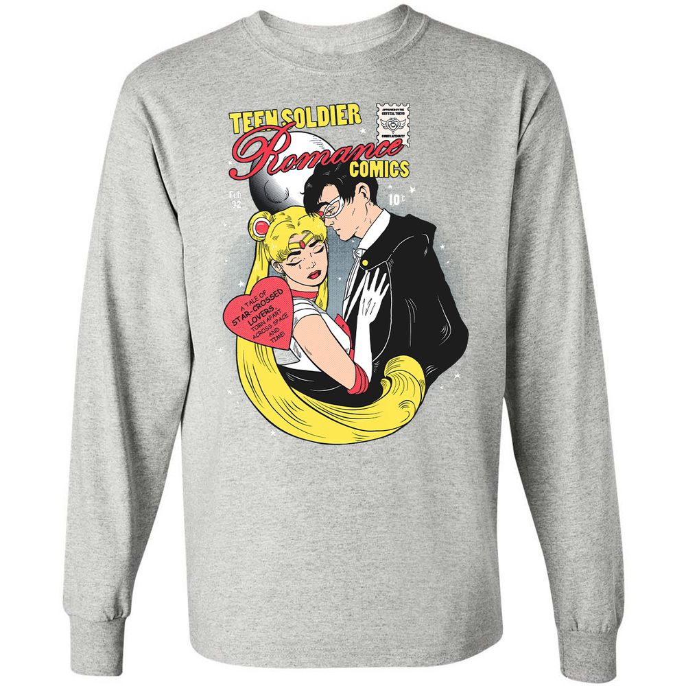 Long Sleeve T-Shirt - SLCL6H4K - Ash - 7