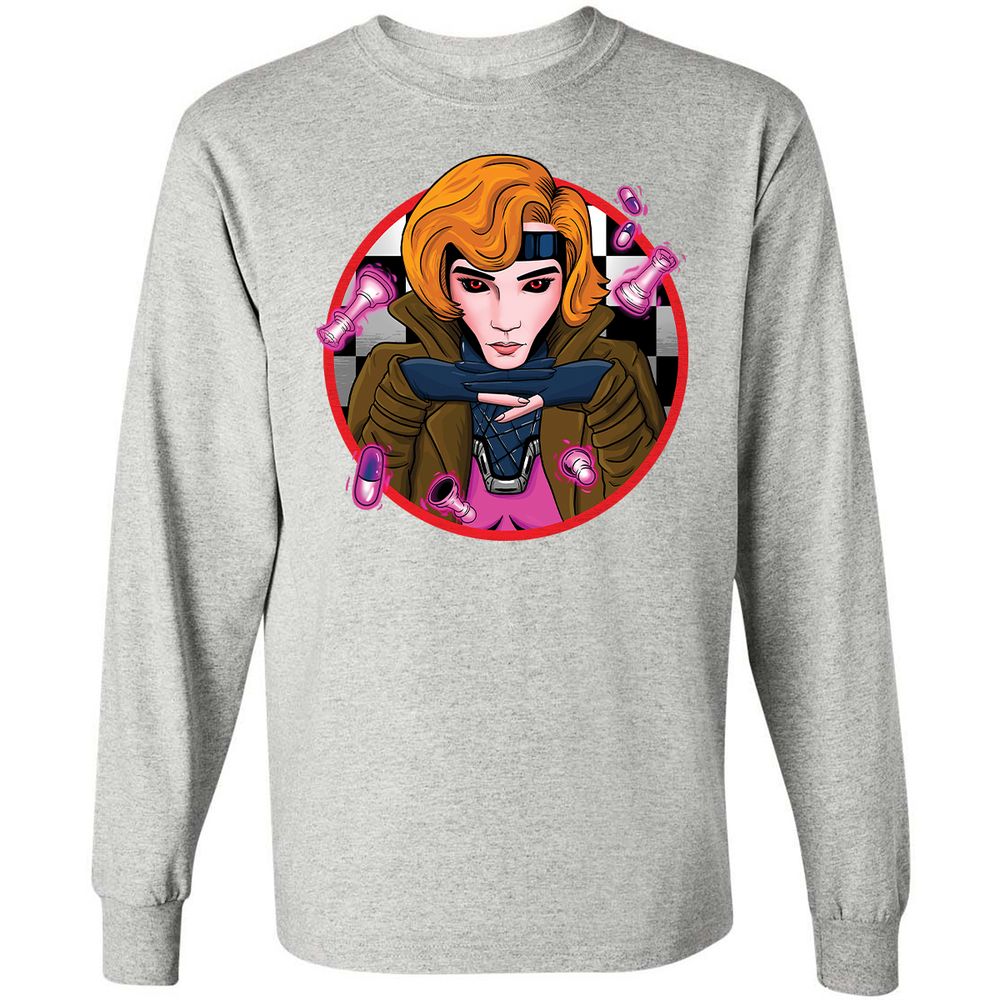 Long Sleeve T-Shirt - TCR5AQ1J - Ash - 7