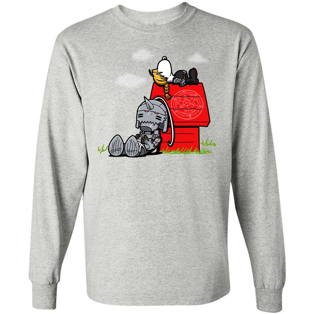Long Sleeve T-Shirt - 2Q6ULEG9 - Ash - 7