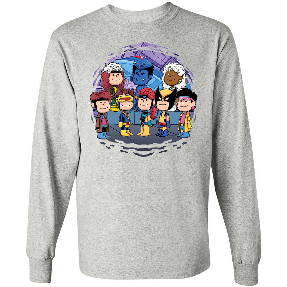 Long Sleeve T-Shirt - M396MJWE - Ash - 7