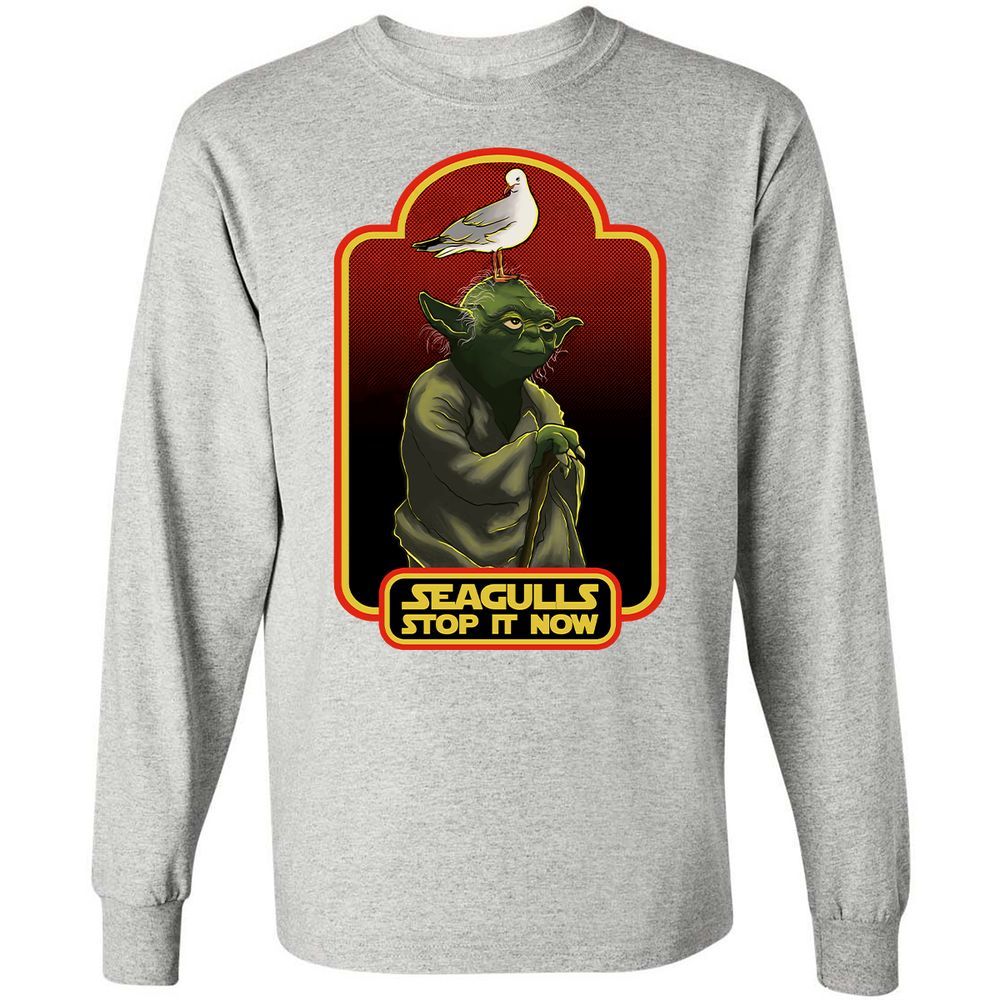 Long Sleeve T-Shirt - Y6Q43H3G - Ash - 7