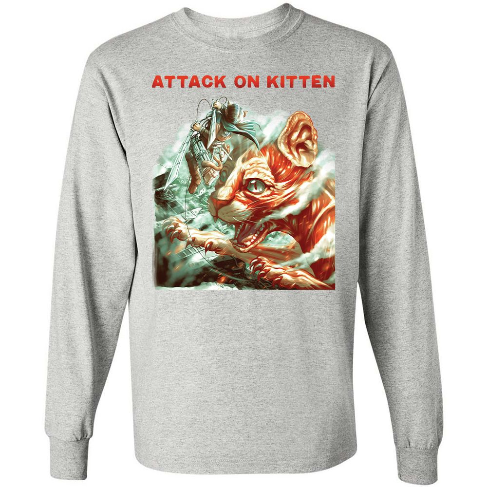 Long Sleeve T-Shirt - RUHAV6WC - Ash - 7