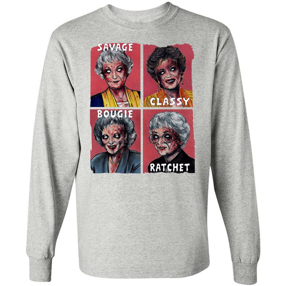 Long Sleeve T-Shirt - GCRFT8ZS - Ash - 7