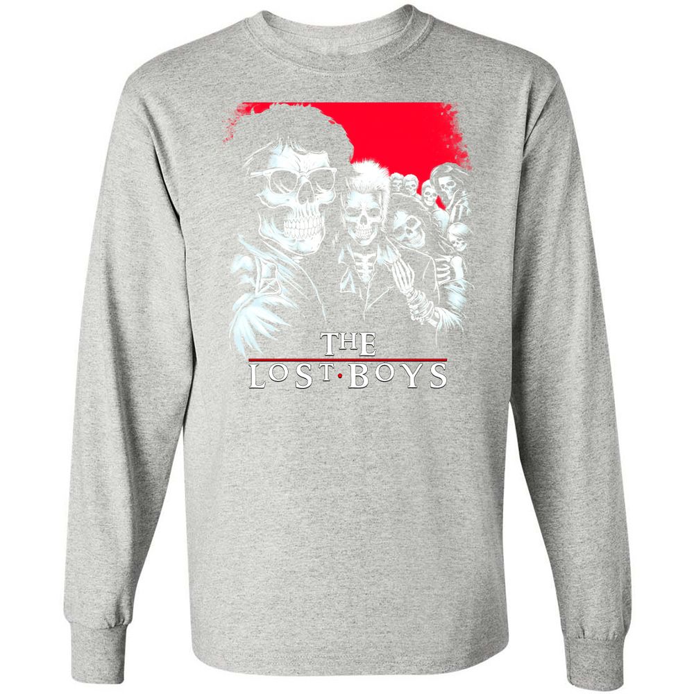 Long Sleeve T-Shirt - QAPFCEPJ - Ash - 7