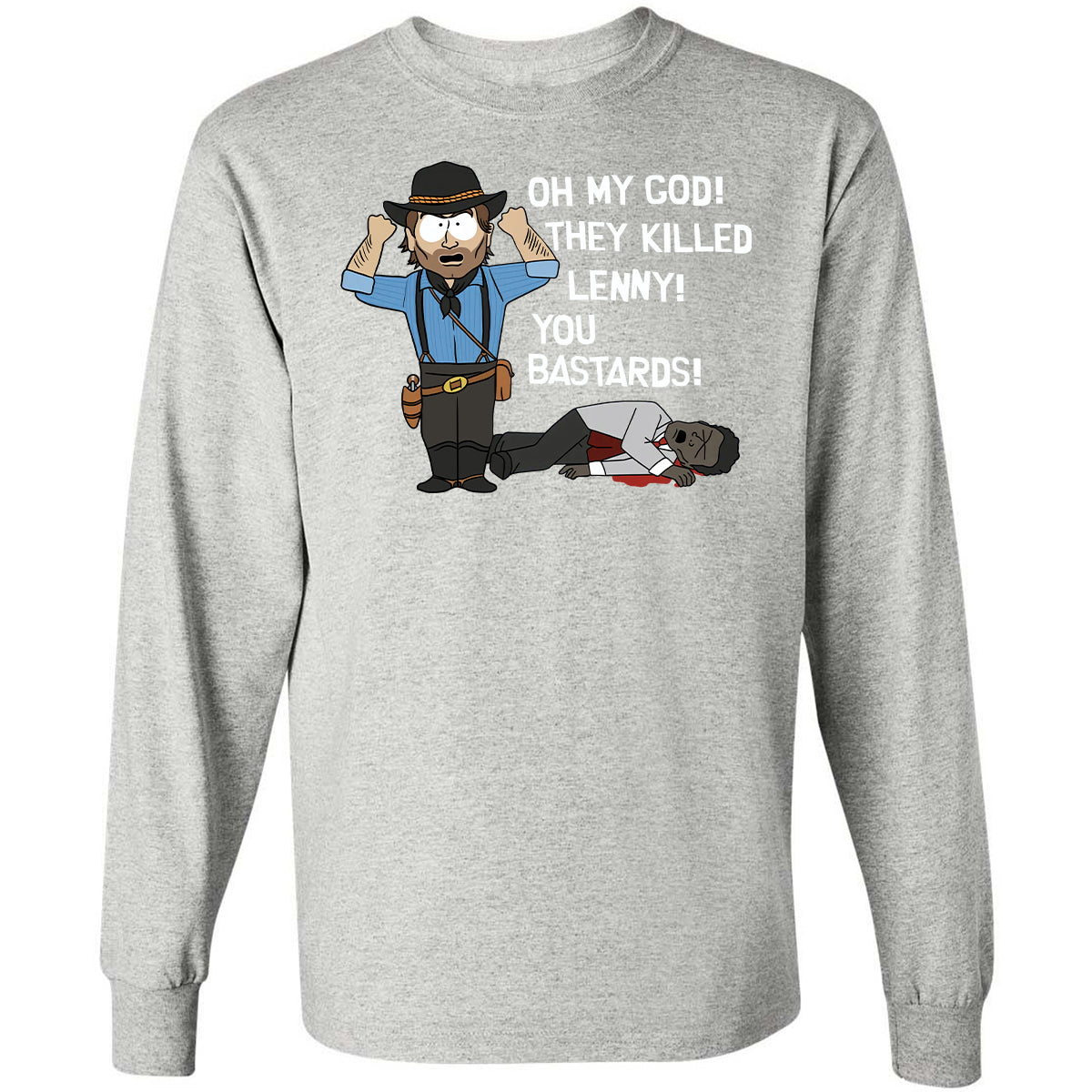 Long Sleeve T-Shirt - JJHRPBCZ - Ash - 7