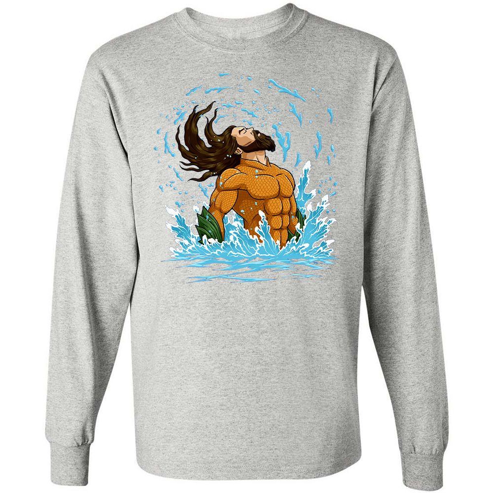 Long Sleeve T-Shirt - 5SEGJJNT - Ash - 7