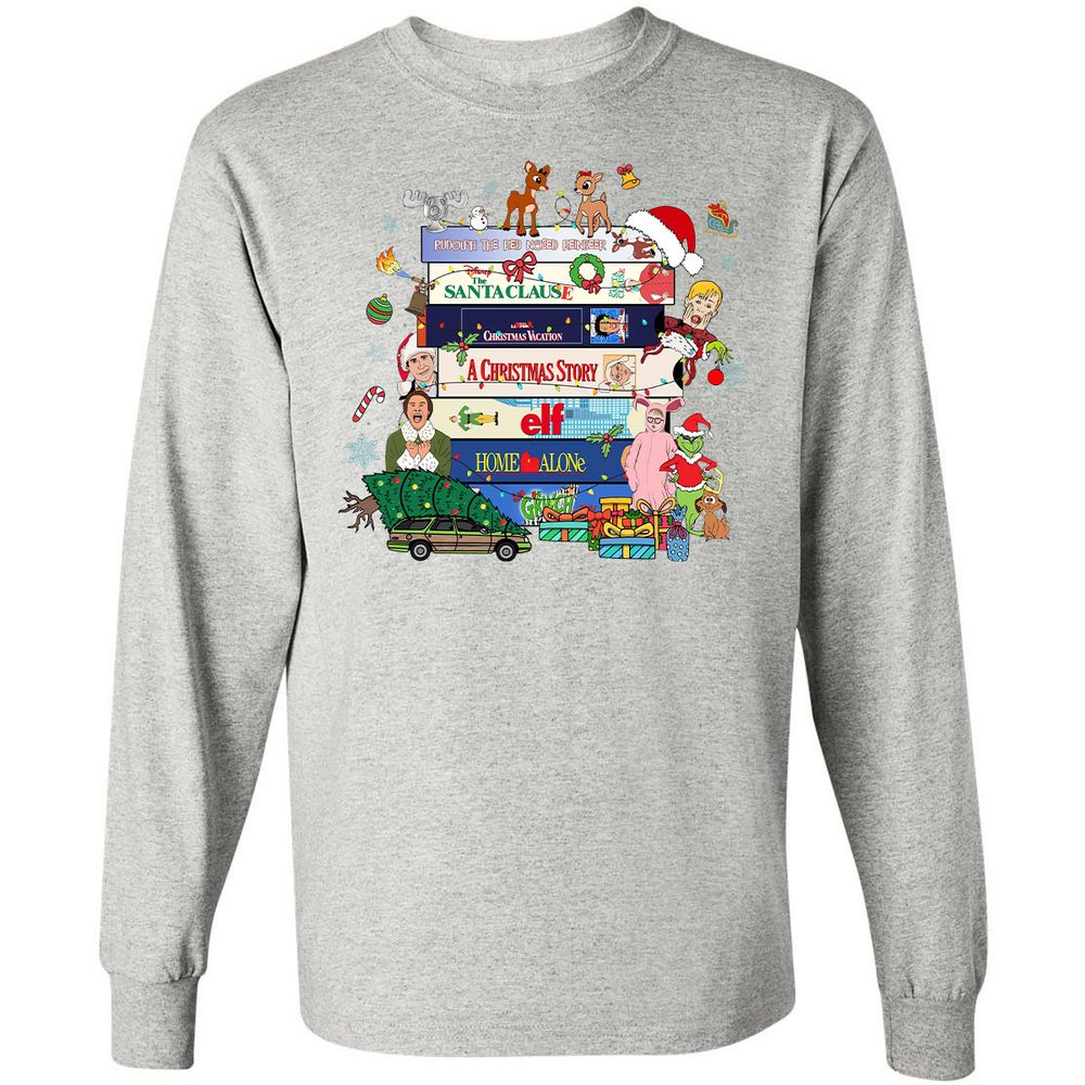 Long Sleeve T-Shirt - SRER6VCV - Ash - 7