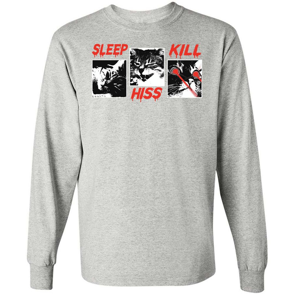 Long Sleeve T-Shirt - L49HS9WJ - Ash - 7