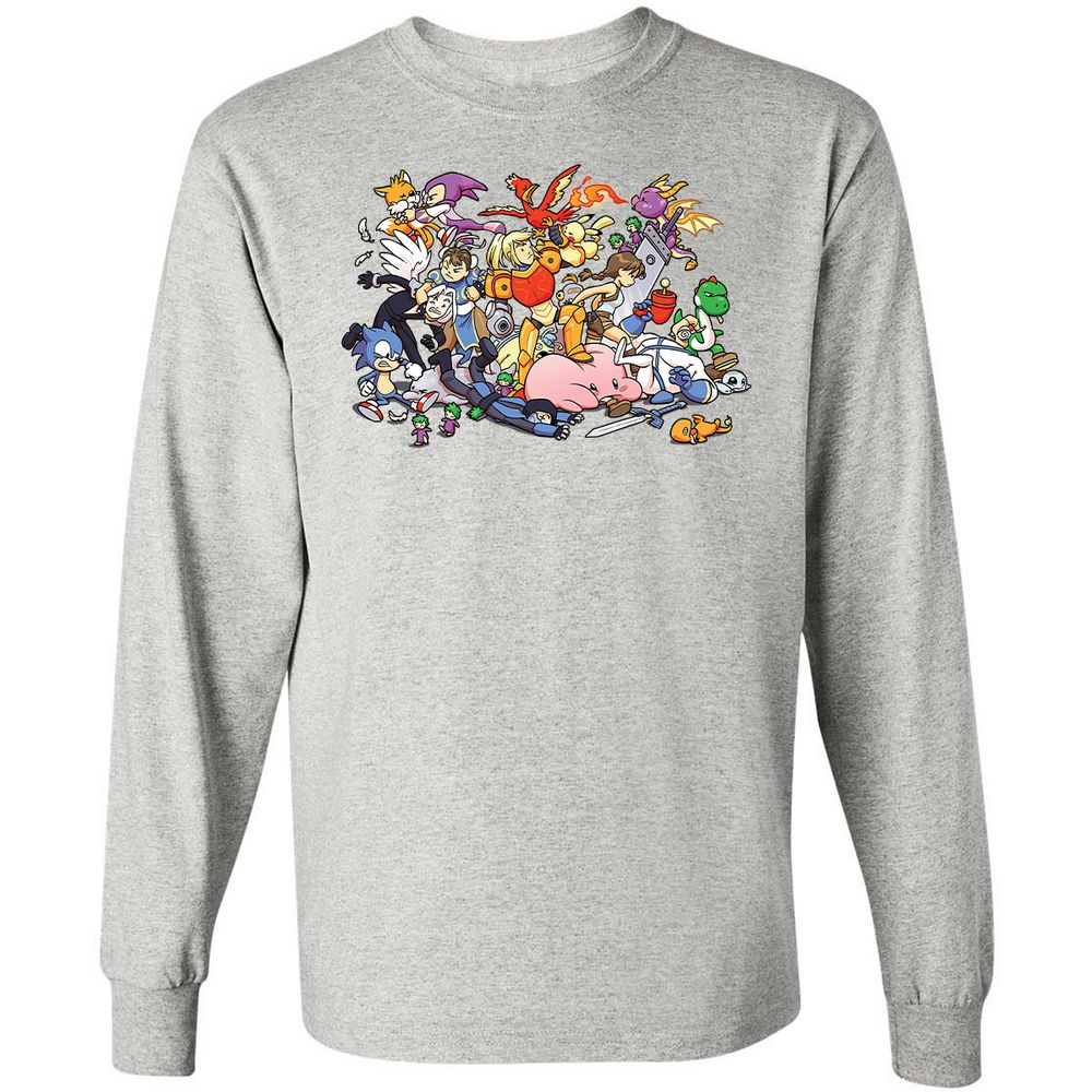 Long Sleeve T-Shirt - 3LBWRNG9 - Ash - 7